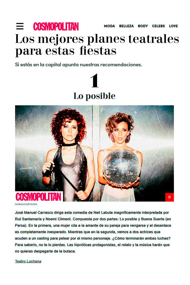 Lo Posible - Cosmopolitan - Bronte Producciones